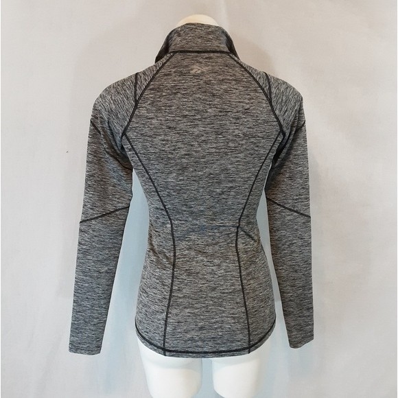 Reebok Fitted Performance Track Jacket Small Long Sleeve Zip Up Athletic Top - Picture 4 of 5